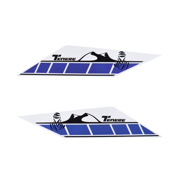 Pyramid Plastics Pyramid decals | rear side panel graphic blue | yamaha tenere 700 2019>